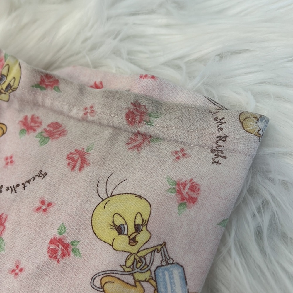 Vintage & Rare‎ Warner Brothers Looney Tunes Tweety Bird Pajama Set - Picture 10 of 11